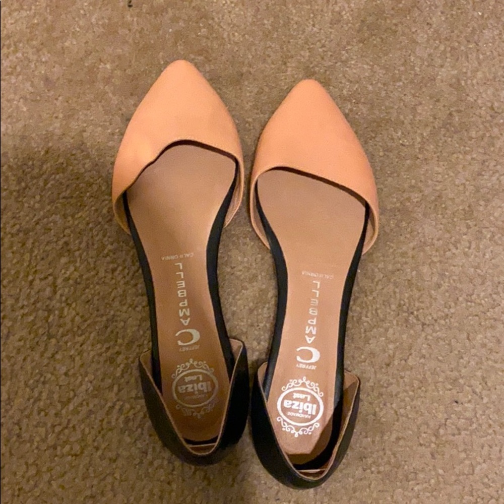 Jeffrey Campbell leather point toe flats size 8.5